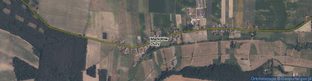 Zdjęcie satelitarne Markotów Duży ul.
